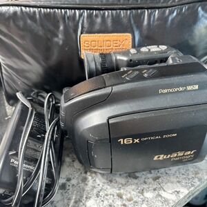 Quasar Palmcorder VHS VML457 Camcorder‎ 16x Optical Zoom AC Adapter